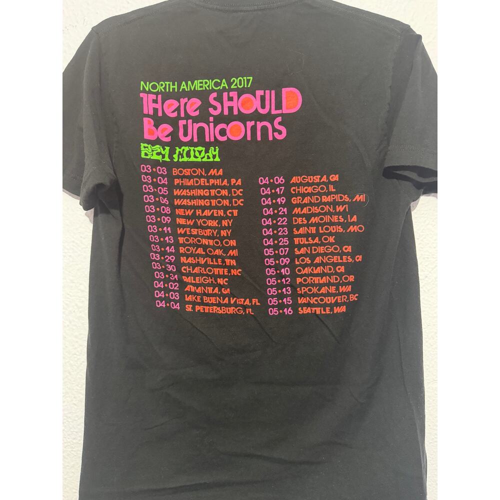 The Flaming Lips Tour 2017 Concert Tour Tee Shirt Mens Medium Tultex - Picture 5 of 8